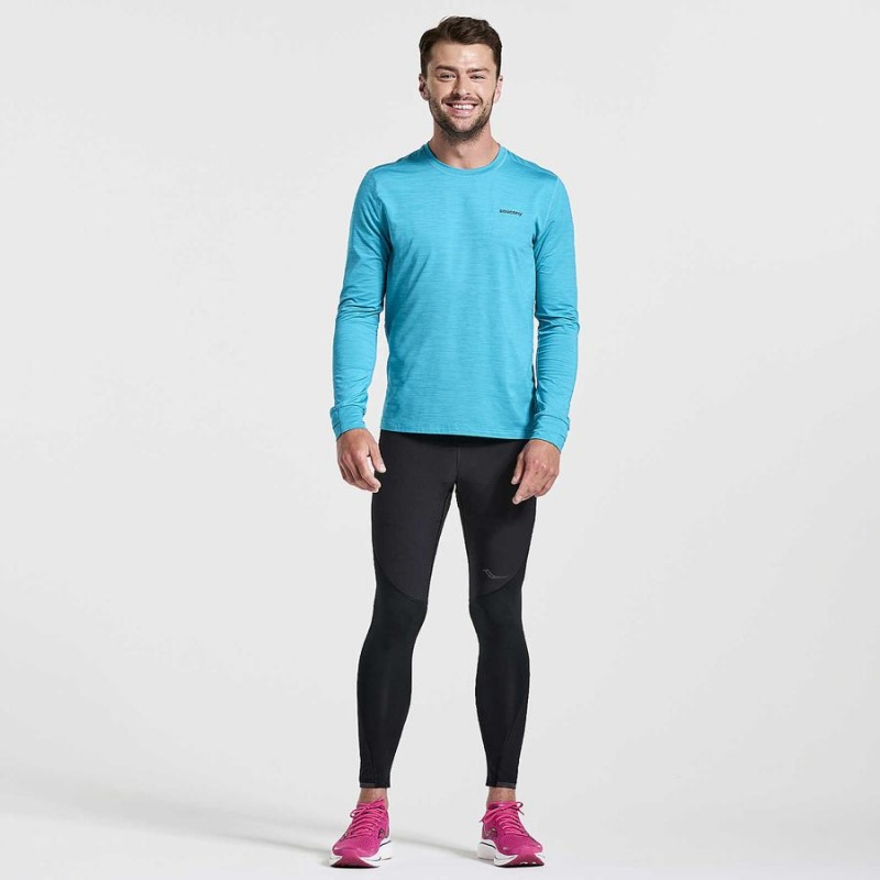 Men's Saucony Boulder Wind Tight Black | UAE S35164-E52