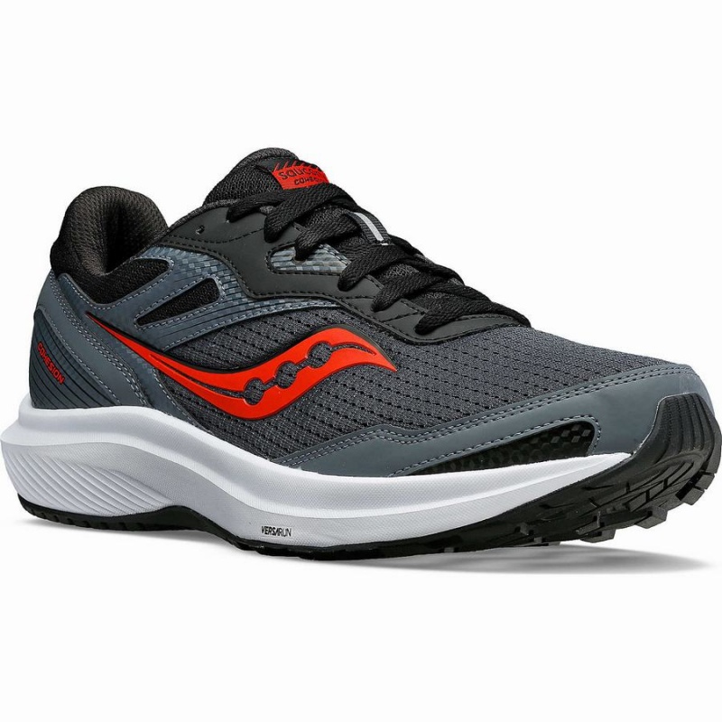 Men's Saucony Cohesion 16 Running Shoes Grey / Red Blue | UAE S20974-J78