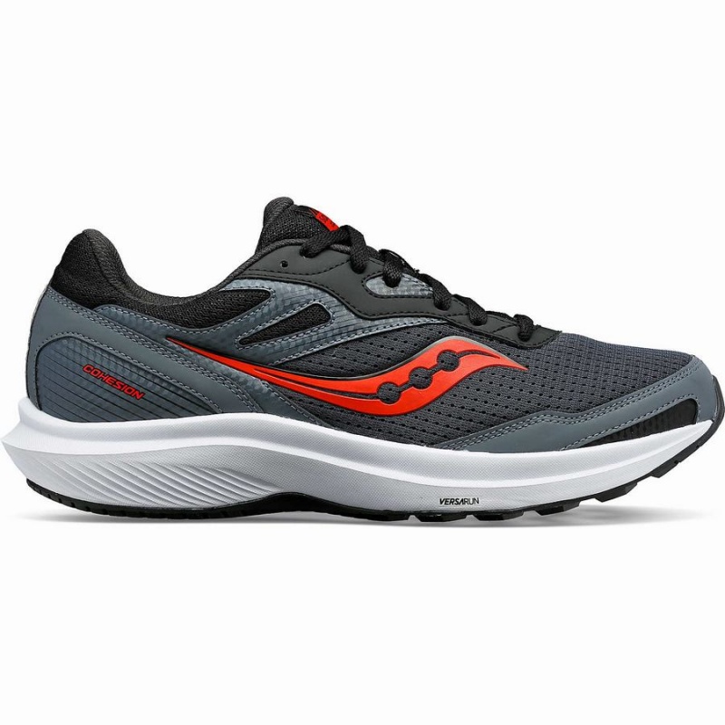 Men\'s Saucony Cohesion 16 Running Shoes Grey / Red Blue | UAE S20974-J78