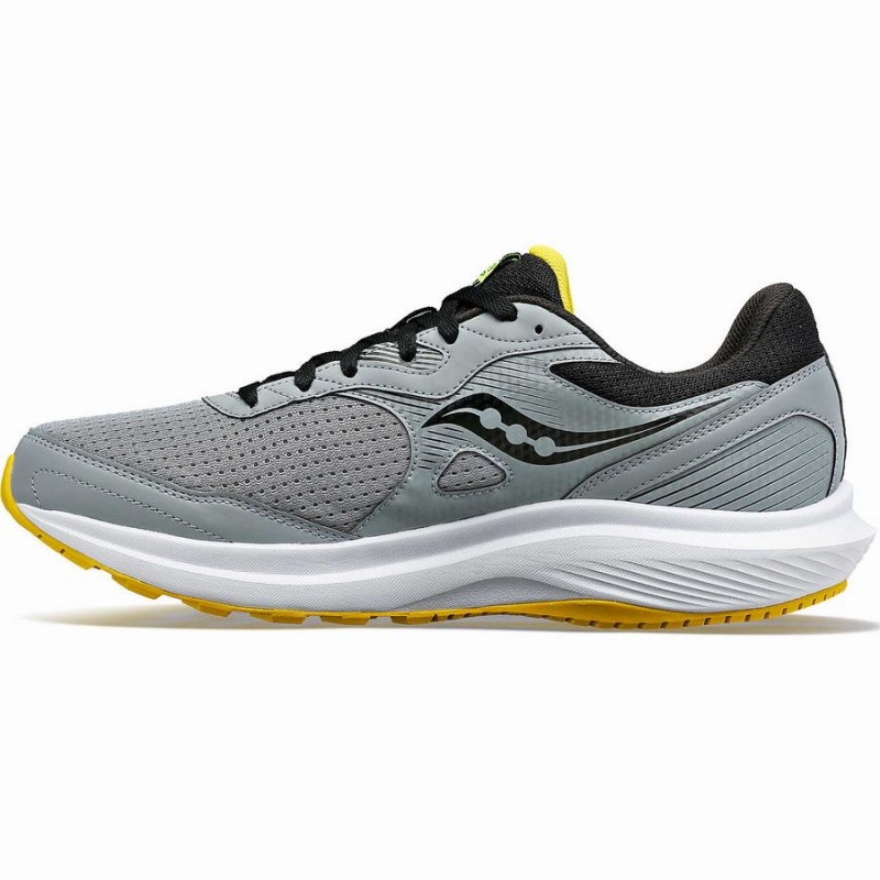 Men's Saucony Cohesion 16 Running Shoes Grey / Yellow | UAE S09164-K41