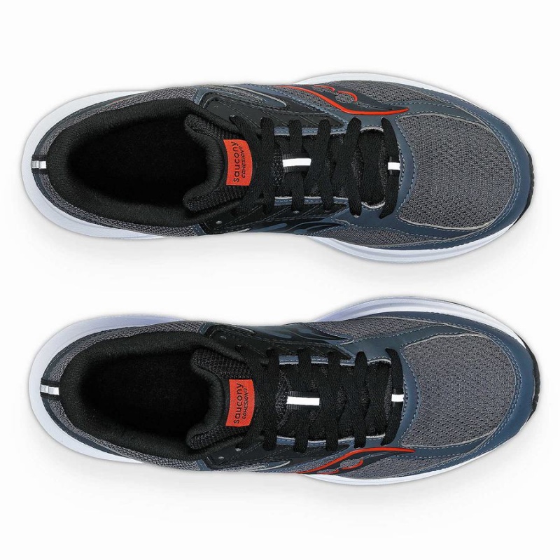 Men's Saucony Cohesion 17 Wide Running Shoes Grey / Black | UAE S25149-J45