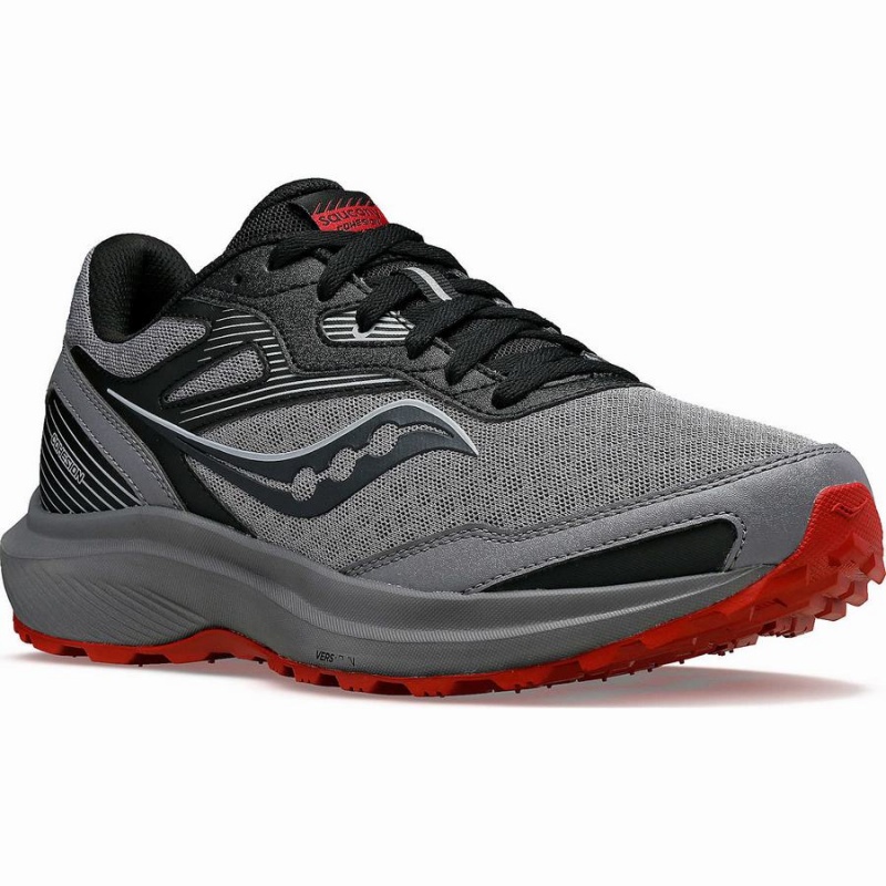 Men's Saucony Cohesion TR16 Running Shoes Grey / Burgundy | UAE S80647-Y81