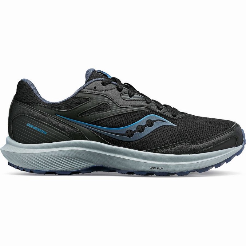 Men\'s Saucony Cohesion TR16 Wide Walking Shoes Black / White | UAE S76820-T72