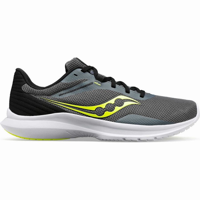 Men\'s Saucony Convergence Running Shoes Yellow / Grey | UAE S75042-A92