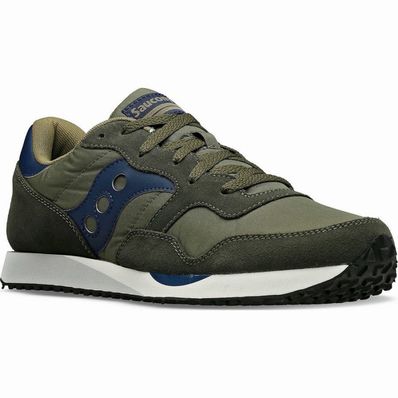 Men's Saucony DXN Trainer Sneakers Green / Navy | UAE S92573-Q70