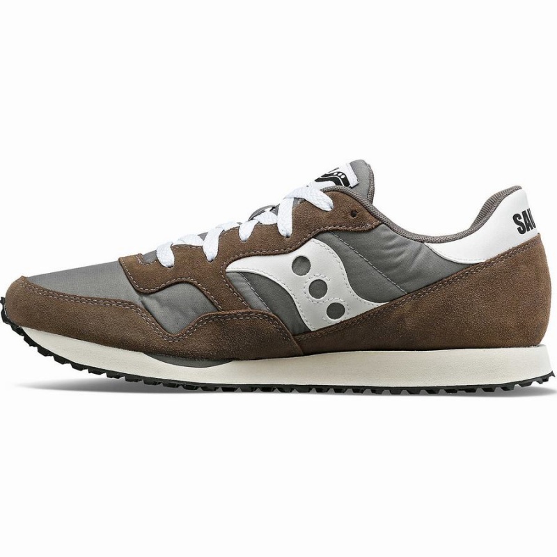 Men's Saucony DXN Trainer Sneakers Grey / White | UAE S51428-J69