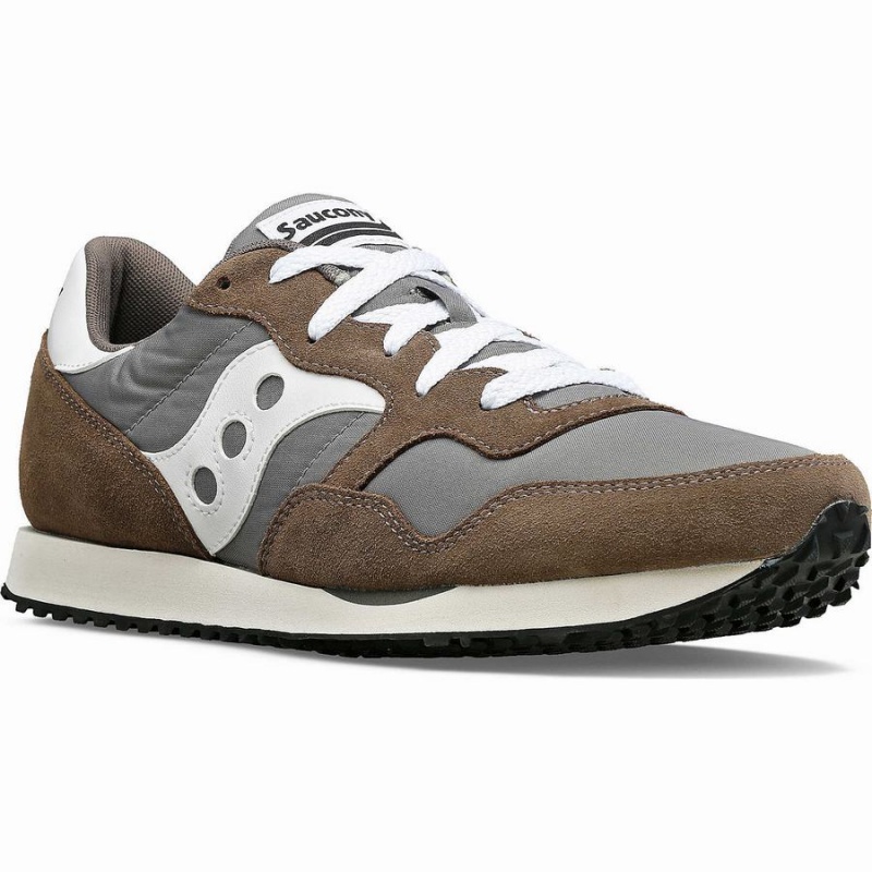 Men's Saucony DXN Trainer Sneakers Grey / White | UAE S51428-J69