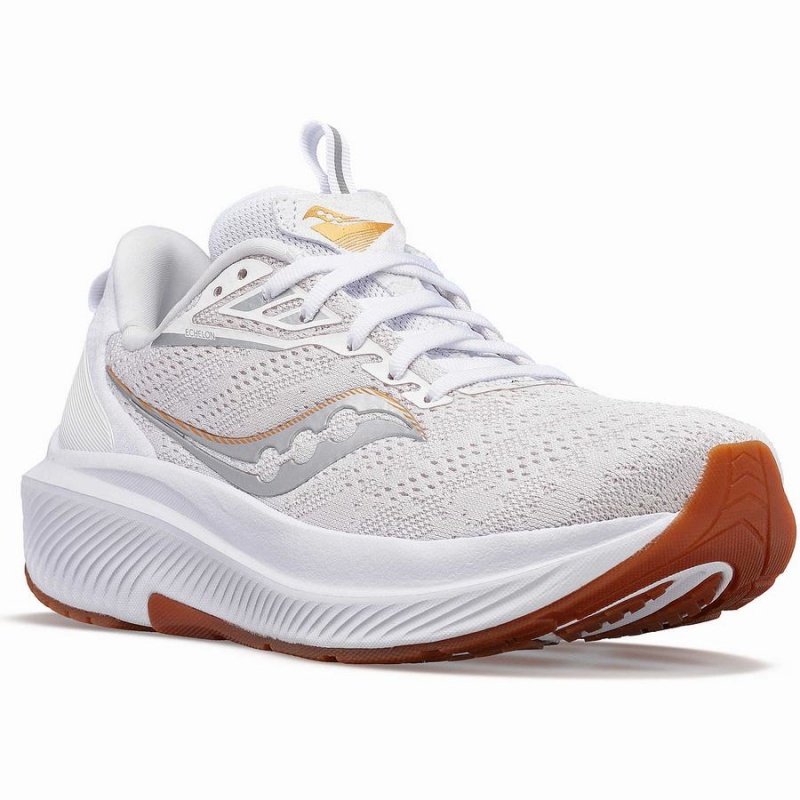 Men's Saucony Echelon 9 Running Shoes White | UAE S90637-Y40