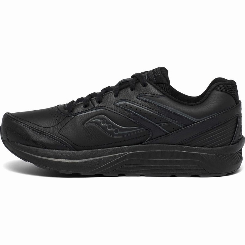 Men's Saucony Echelon Walker 3 Walking Shoes Black | UAE S02541-B35