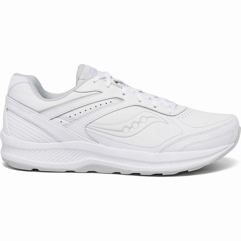 Men\'s Saucony Echelon Walker 3 Walking Shoes White | UAE S36084-N61