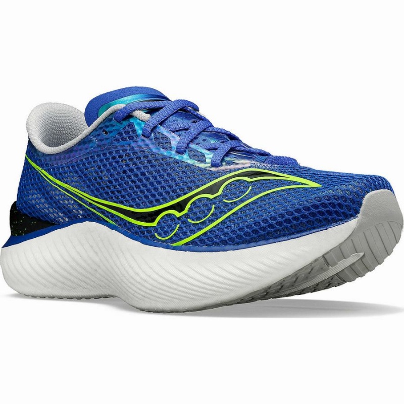 Men's Saucony Endorphin Pro 3 Running Shoes Blue / Green | UAE S79612-T78