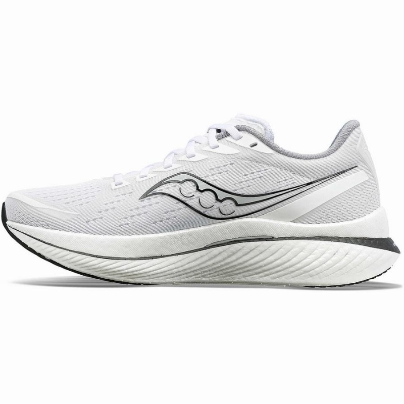 Men's Saucony Endorphin Speed 3 Running Shoes White / Black | UAE S01865-Q92