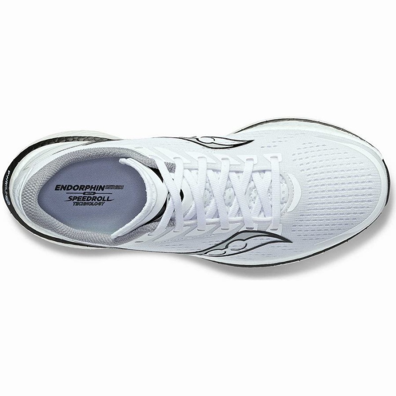 Men's Saucony Endorphin Speed 3 Running Shoes White / Black | UAE S01865-Q92