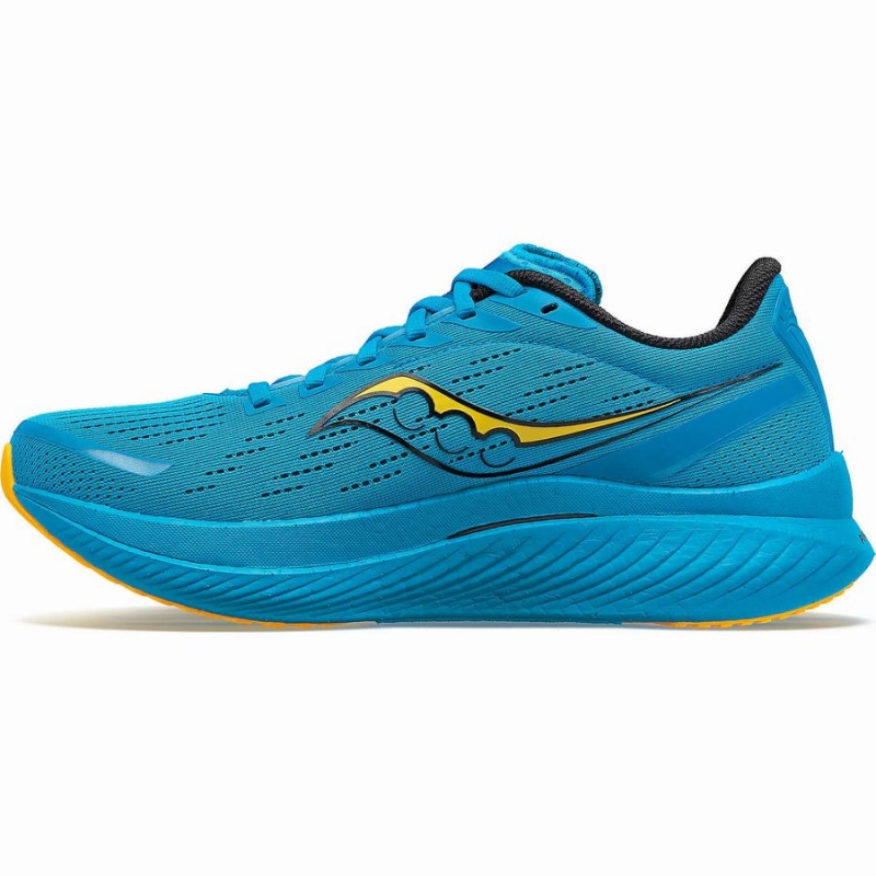 Men's Saucony Endorphin Speed 3 Running Shoes Blue / Gold | UAE S65793-R52