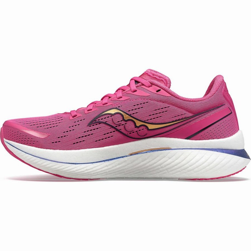 Men's Saucony Endorphin Speed 3 Running Shoes Pink / Navy | UAE S17684-U73