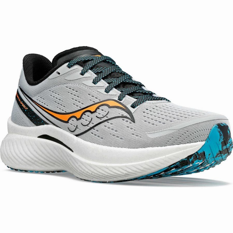 Men's Saucony Endorphin Speed 3 Running Shoes Grey | UAE S57693-P50