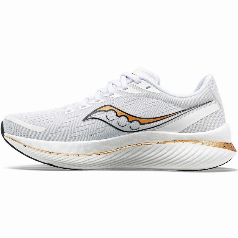 Men's Saucony Endorphin Speed 3 Running Shoes White / Gold | UAE S76852-X62