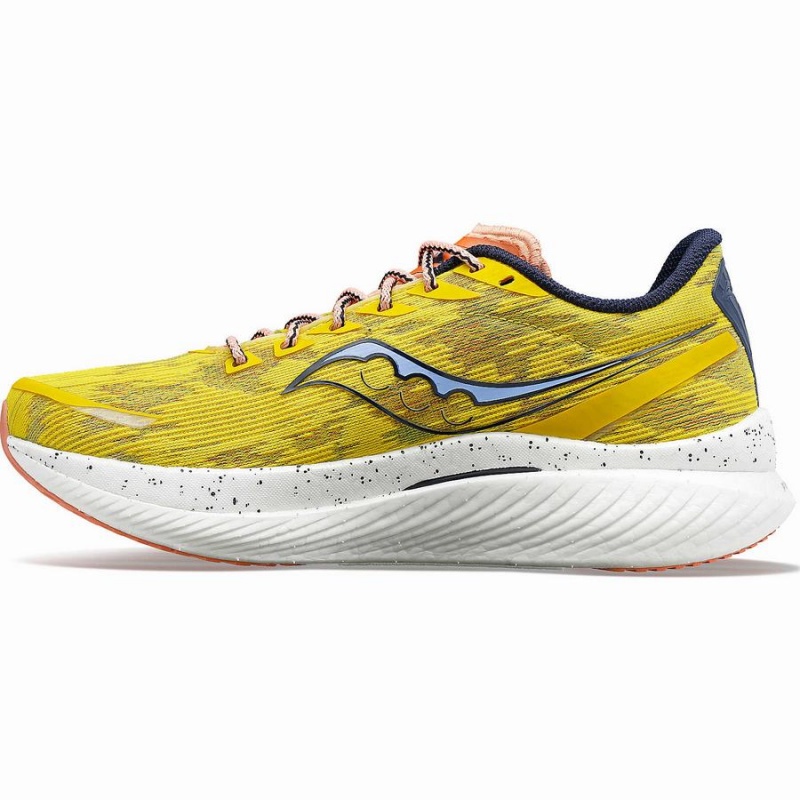 Men's Saucony Endorphin Speed 3 Running Shoes Yellow | UAE S68940-C96