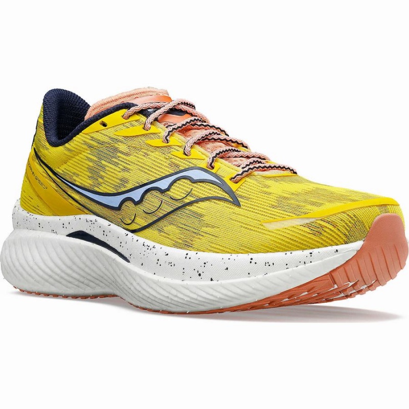 Men's Saucony Endorphin Speed 3 Running Shoes Yellow | UAE S68940-C96