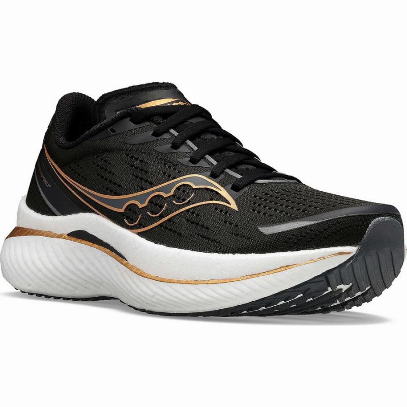 Men's Saucony Endorphin Speed 3 Wide Running Shoes Black | UAE S71305-L31