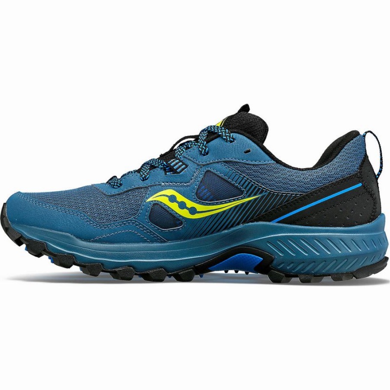 Men's Saucony Excursion TR16 Trail Running Shoes Blue / Black | UAE S17346-Y92