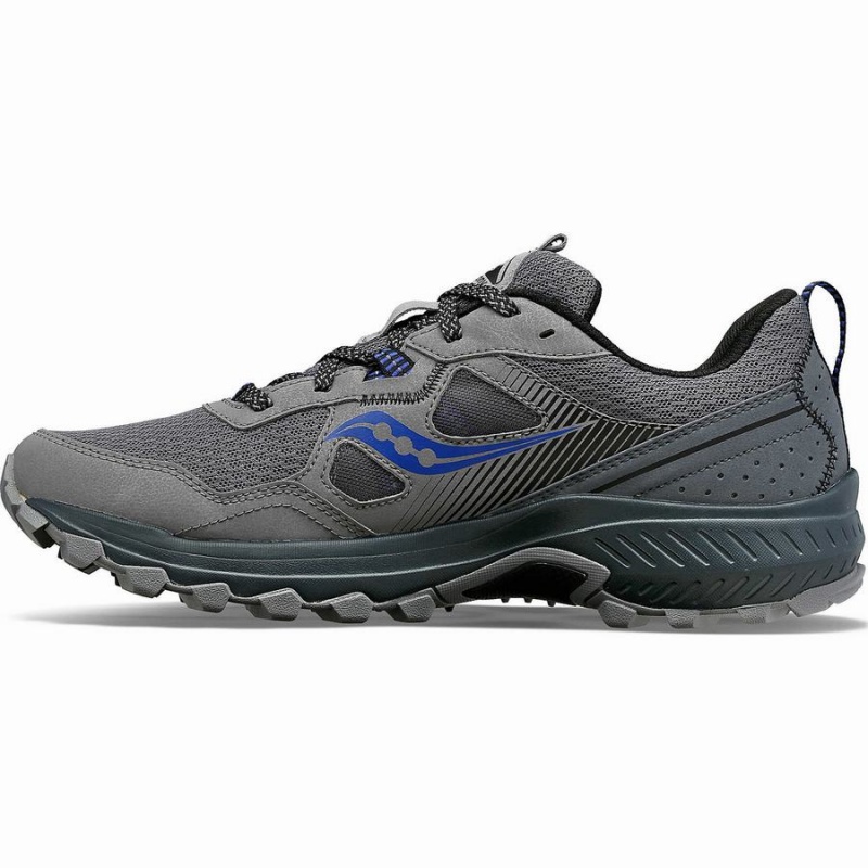 Men's Saucony Excursion TR16 Trail Running Shoes Grey / Blue | UAE S07162-Z04