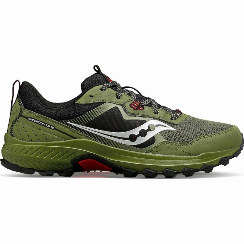 Men\'s Saucony Excursion TR16 Trail Running Shoes Khaki / Black | UAE S17836-X01