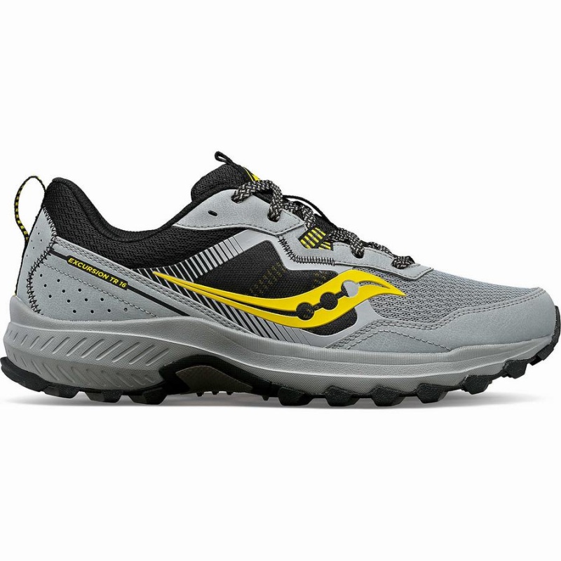 Men\'s Saucony Excursion TR16 Trail Running Shoes Grey / Black | UAE S45902-V61