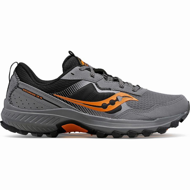 Men\'s Saucony Excursion TR16 Trail Running Shoes Grey | UAE S32058-N75