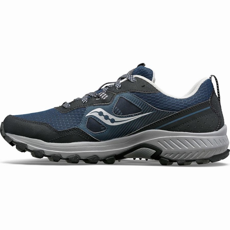 Men's Saucony Excursion TR16 Wide Trail Running Shoes Navy / Silver | UAE S36975-W87