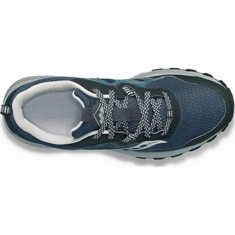 Men's Saucony Excursion TR16 Wide Trail Running Shoes Navy / Silver | UAE S36975-W87