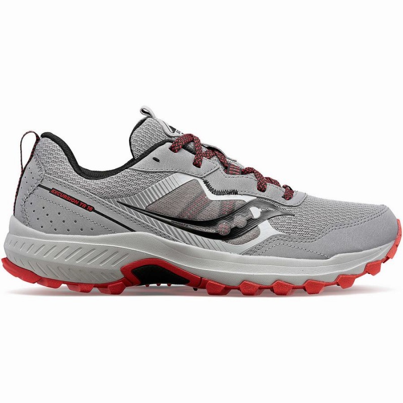 Men\'s Saucony Excursion TR16 Wide Trail Running Shoes Grey / Orange | UAE S61029-T73