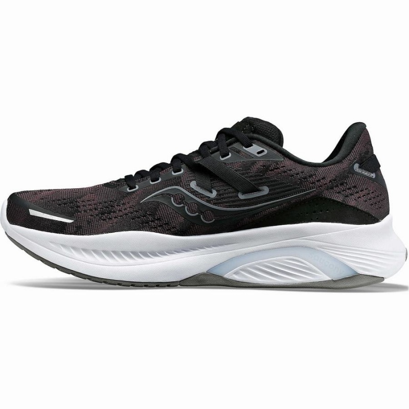 Men's Saucony Guide 16 Running Shoes Black / White | UAE S05637-K46