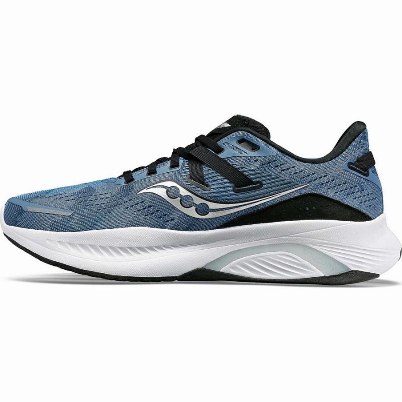 Men's Saucony Guide 16 Running Shoes Blue / Black | UAE S63159-A83