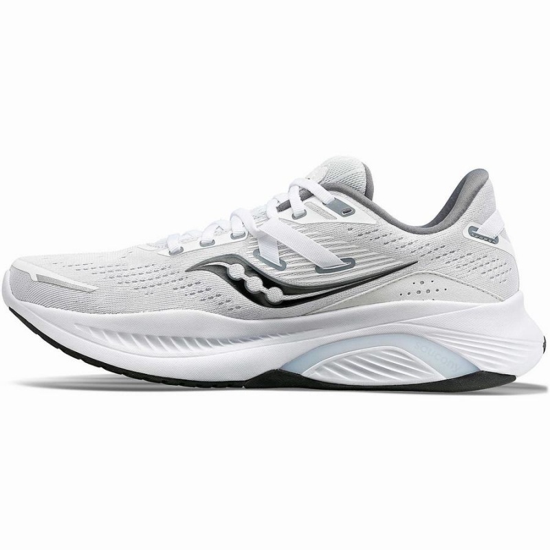 Men's Saucony Guide 16 Running Shoes White / Black | UAE S80942-M16