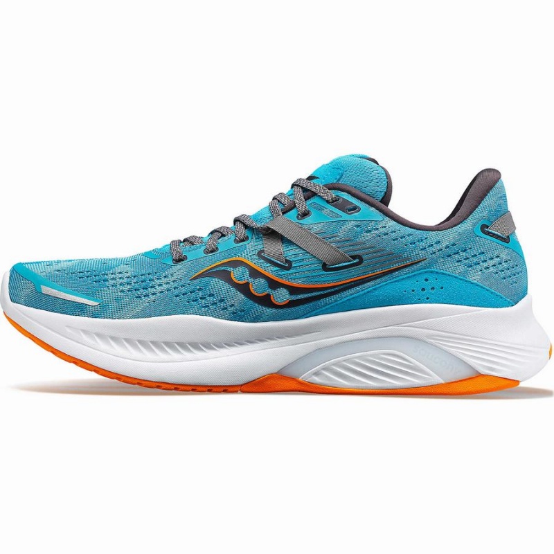 Men's Saucony Guide 16 Wide Running Shoes Blue | UAE S21948-G29