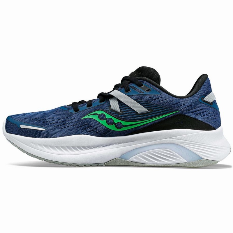 Men's Saucony Guide 16 Wide Running Shoes Navy / Turquoise | UAE S10857-H94