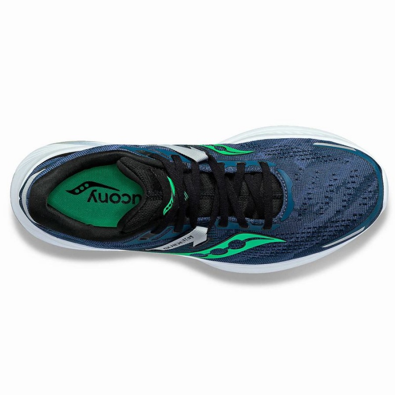 Men's Saucony Guide 16 Wide Running Shoes Navy / Turquoise | UAE S10857-H94