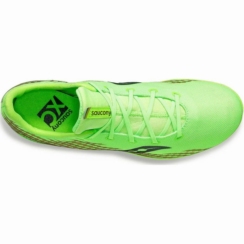 Men's Saucony Havok XC 3 Flat Track Spikes Green | UAE S13264-E45