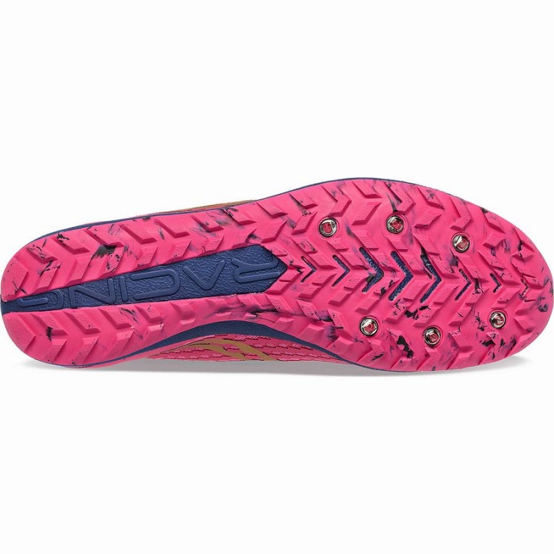 Men's Saucony Havok XC 3 Spike Track Spikes Pink / Navy | UAE S47593-L94