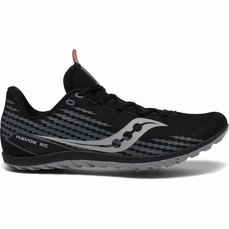 Men\'s Saucony Havok XC 3 Spike Track Spikes Black | UAE S90873-Q70