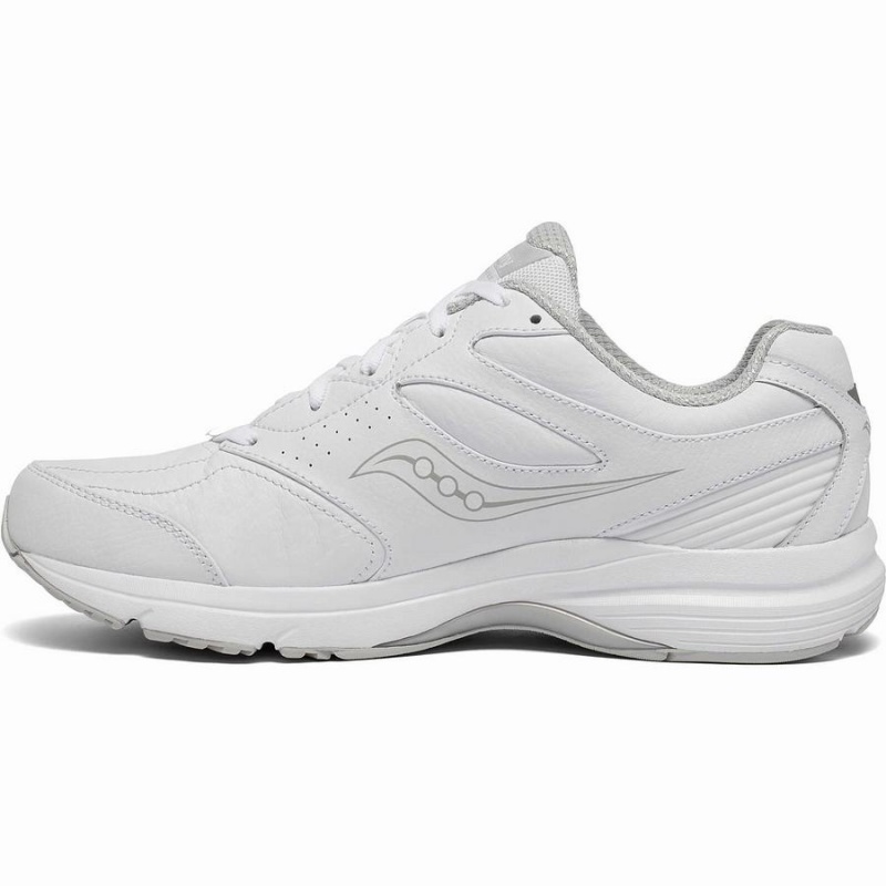 Men's Saucony Integrity Walker 3 Wide Walking Shoes White | UAE S85492-N47