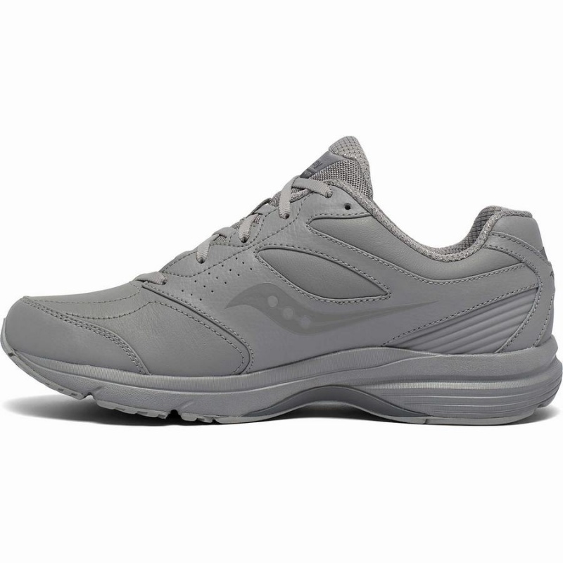 Men's Saucony Integrity Walker 3 Wide Walking Shoes Grey | UAE S68724-M87