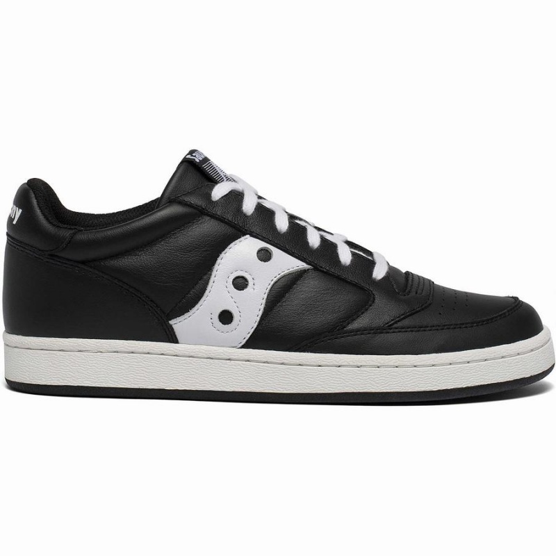 Men\'s Saucony Jazz Court Sneakers Black / White | UAE S63542-U58