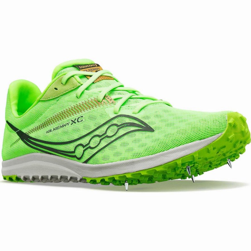 Men's Saucony Kilkenny XC9 Flat Track Spikes Green | UAE S08591-V14