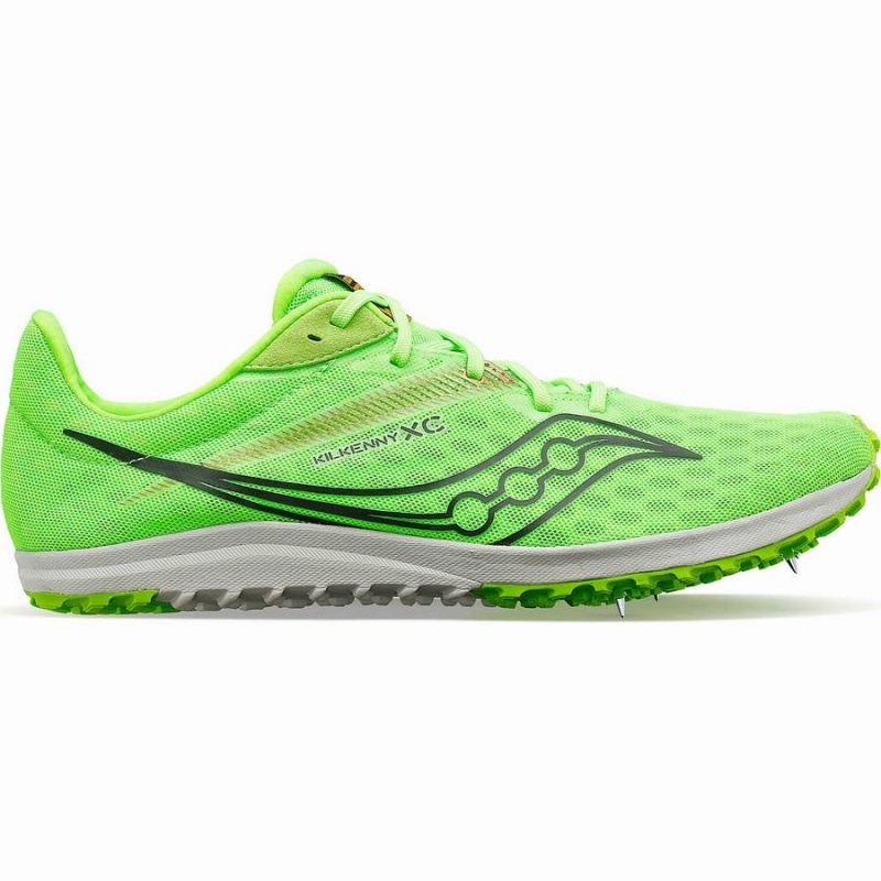 Men\'s Saucony Kilkenny XC9 Flat Track Spikes Green | UAE S08591-V14