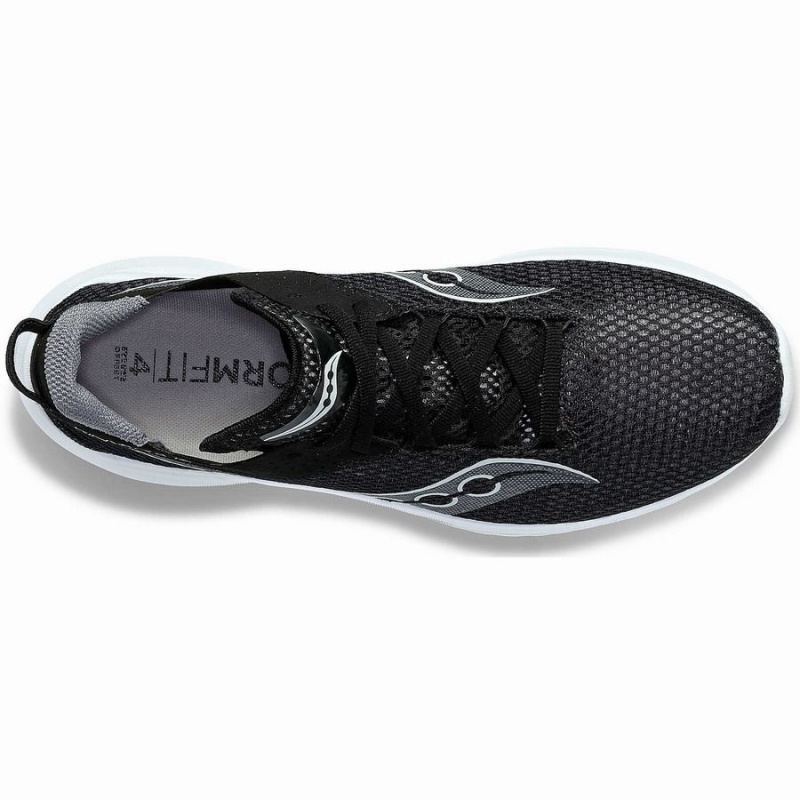 Men's Saucony Kinvara 14 Running Shoes Black / White | UAE S50724-M70