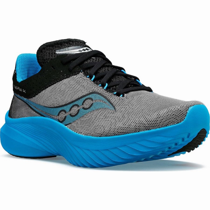 Men's Saucony Kinvara 14 Running Shoes Blue Grey | UAE S14687-D43