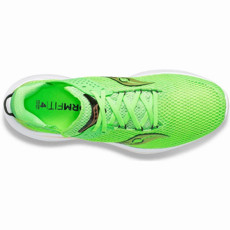 Men's Saucony Kinvara 14 Running Shoes Green / Gold | UAE S51748-U51