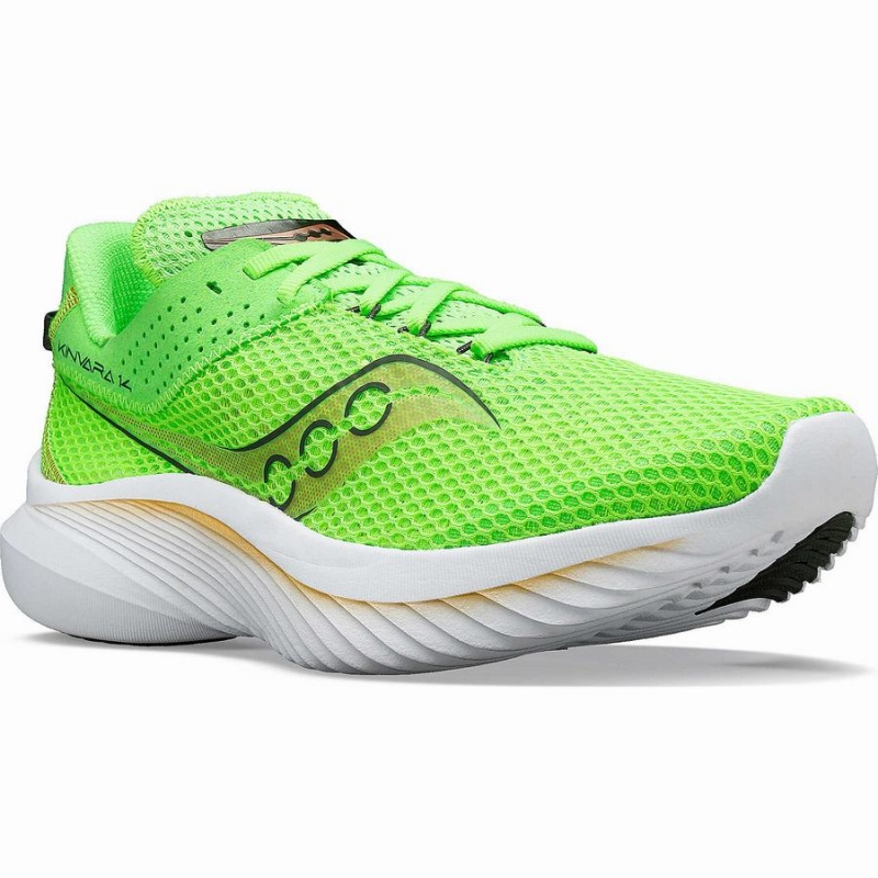 Men's Saucony Kinvara 14 Running Shoes Green / Gold | UAE S51748-U51